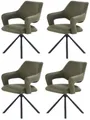 Jockenhöfer Gruppe Esszimmerstuhl Lambert (Set, 4 St), 4-Fuss-Stuhl, Drehfunktion (360), Lederoptik, bis 150 kg belastbar