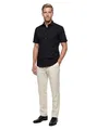 Herren Hemd "Modern Fit" Kurzarm, 41, Schwarz