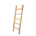 UNUS Dekoleiter Holz, 120cm 5 Stufen, naturfarben, Holzleiter Deko Leiter Wand Dekoration, Handtuchhalter stehend, gefertigt aus Eschenholz