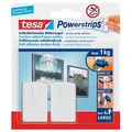 tesa Powerstripes Klebenägel für max. 1,0 kg, 20,0 x 30,0 mm, 2 St.