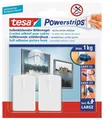 tesa Powerstrips selbstklebende Bildernagel bis 1kg wieder ablösbar weiß 2 Stück