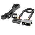 30cm 4-Pin Molex auf 15-Pin Stromkabel SSD HDD SATA Set inkl. SATA Kabel 60cm