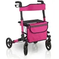 Juskys Rollator, Lila, Metall, 63x80x68 cm, Freizeit, Wellness