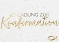 Konfirmation Einladungen - 5 Karten im Format 10,5x14,5cm mit Briefumschlägen in