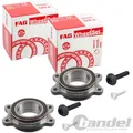 2x FAG RADLAGERSATZ SET für AUDI A4 B8 A5 8T A6 4g A7 4G A8 4H Q5 8R PORSCHE