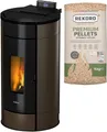 Freepoint Pelletofen Globe airtight, 11 kW, Zeitbrand, 352 W, 230 V