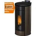 Freepoint Pelletofen Globe Stahl Braun 10,5 kW mit Automatik
