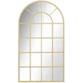 Homcom Wandspiegel, Gold, Glas, 65x2.5x110 cm, Spiegel, Wandspiegel