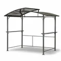 Leco Profi-Grillpavillon XXL mit Polycarbonat-Dach, 275 x 165 x 233 cm (L x B x H)