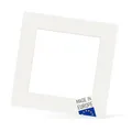 PHOTOLINI Passepartout 50x50 aussen für 30x30 innen, säurefrei 1,5 mm Passepartout Karton Creme-Weiß, alterungsbeständige Schrägschnitt - Passepartouts, Präsentation & Schutz von Bildern und Fotos