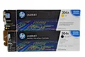 2x Original HP Toner 304A (1x gelb, 1x schwarz) für LaserJet CP2025, CM2320 mfp