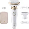 Braun Epilierer Gold Weiß Damen Haarentfernung 360 Grad Kopf Neu