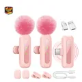 Kabelloses Lavalier-Mikrofon 2er-Pack Rauschunterdrückung Auto-Pair