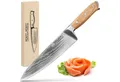Moritz & Moritz Fleischmesser Damastmesser - Stahl 67 Schichten, ergonomischer Griff