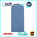 Slim Leder Flip Handyhülle für iPhone 4 4s Blau Schutz Tasche