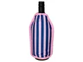 Giftcompany Weinkühler Froid Kühlmanschette Streifen blau/rosa 23,5cm