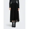 ONLY Maxirock ONLLAVINA SKIRT JRS Polyester schwarz M (38)