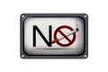 Blechschild Hinweis 18x12 cm No smoking Rauchverbot Deko Schild