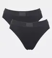 sloggi Tai-Slip Double Comfort T (2er Pack) elastischer nahtloser Bund, hoher Beinausschnitt