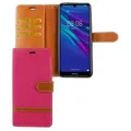 Huawei Y6 (2019) Handyhülle Bookcover Rosa