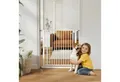 PawHut Hundegitter mit automatische Schließung Beidseitige Einhand Öffnung (Absperrgitter Hund, 1 St., Treppenschutzgitter ohne Bohren), 76-80 x 76 cm für Kinder Küche Treppe Weiß