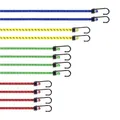 PRETEX Spanngurte mit Haken, 12-teiliges Set – mit Haken in 4 Längen – strapazierfähige, mehrfarbige Gepäckgurte
