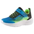 Skechers MICROSPEC ADVANCE Sneaker, Freizeitschuh mit Klettverschluss, Größenschablone zum Download blau|schwarz 33 EU