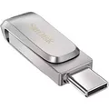 Ultra Dual Drive Luxe 64 GB, USB-Stick silber, USB-A 3.2 Gen 1, USB-C 3.2 Gen 1
