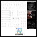 48 Stück Klare Piercing Retainer aus Kunststoff für Nase Zunge Brustwarze Nip...