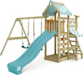 Spielturm Wickey VanillaFlyer mit Schaukel und Rutsche in Himmelblau