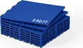 VEVOR Hockey-Bodenbelag, 315 x 315 x 16 mm ineinander greifende Mehrzweck-PP-Bodenfliesen, Hockey-Schießtrainingsbretter, blau, 0,7 m²/Karton