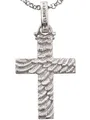 Kettenmacher Kette mit Engelsrufer ERP-CROSS-3 Damen Anhänger Kreuz Flügel Sterl