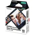 FUJIFILM instax SQUARE Sofortbildkamera-Film Star Illumination, 10 St. - Schwarz