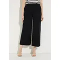 MORE&MORE Culotte lässige, weite, verkürzte Schlupfhose schwarz 34