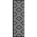 GroJa Designelement Lines XL für Steckzaun 180 cm x 60 cm Anthrazit