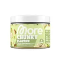 MORE Chunky Flavour, Pistachio White Chocolate, 150 g, vegan, Geschmackspulver zum Süßen, ohne viel Zucker und Kalorien, mit Inulin und Laktase - made in Germany