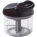 WMF Universalzerkleinerer Gourmet, Schwarz, Transparent, Metall, Kunststoff, 900 ml, 14 cm, rutschfeste Gummifüße, Kochen, Küchenhelfer, Multizerkleinerer