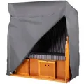 bene living Strandkorb, Dunkelgrau, Kunststoff, Uni, Rechteckig, 145x170x98 cm, Gartenzubehör, Gartenmöbel-Schutzhüllen