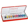 Caran d´Ache 2001.312 Classic Gouache Studio Sortiment mit 12 Farbtuben zu 10 ml, mehrfarbig