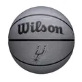 Wilson NBA Team Tribute Solid Basketball, Mit Pro-Nähten, Luftstabilität und Performance-Außenhülle, Für das Spiel im Freien, Material für alle Oberflächen, Team: Los Angeles Lakers, Gelb, Größe 5