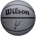 Basketball Unisex, Wilson NBA Team Tribute Solid Milwaukee Bucks Ball, Silber