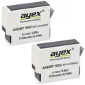 ayex AHDBT-901C Akku 2 Stück für GoPro Hero 11, 10 & 9 Bundle
