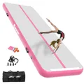 AKSPORT Air Matte Track Tumbling Matte,3/4/5/6m Aufblasbar Gymnastikmatte Turnmatte Tumbling Matten 10/20cm hoch mit Luftpumpe für Zuhause/Taumel/Turnhalle/Ausbildung/Cheerleading