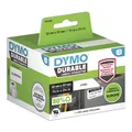 DYMO Original Hochleistung Etikett für LabelWriter, Kunststoff - weiss - permanent haftend, widerstandsfähig, 1 x 800 Etiketten