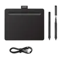 Wacom Intuos Small Grafiktablett - Zeichentablett zum Zeichnen & zur Fotobearbeitung mit druckempfindlichem Stift schwarz – Ideal für Home-Office & E-Learning