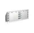 Vicco Kommode Rion, Weiß Landhaus/Weiß/Weiß, 5er Set (5 St)