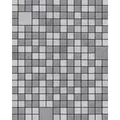 Edem Küchentapete 1033-16 Tapete Geometrisch Metallic Effekt silber platin 5,33m2, geprägt, Metall-Effekte, geometrisch, Fliesen-Optik, (1 Rolle, 5,33 qm), Vinyltapete auf Papierbasis, silber, platin, grau silberfarben 0.53 m x 10.05 m