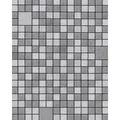 Edem - Küchen Bad Tapete 1033-16 Vinyltapete Geprägt Mit Geometrischen Formen Und Metallischen Akzenten Silber Platin Grau 5,33 M2