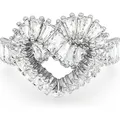 Swarovski Fingerring Swarovski Damen-Damenring 38 Swarovski-Kristall, Swarovski-Kristall silberfarben 52