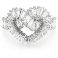 Swarovski Fingerring Matrix Cocktail Herz, 5648290,-91,-92, -93, 5647590, mit Swarovski® Kristall silberfarben 52